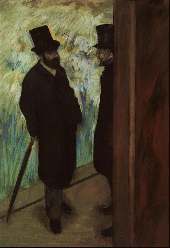 Edgar Degas Halevy and Cave Backstage at the Opera Germany oil painting art